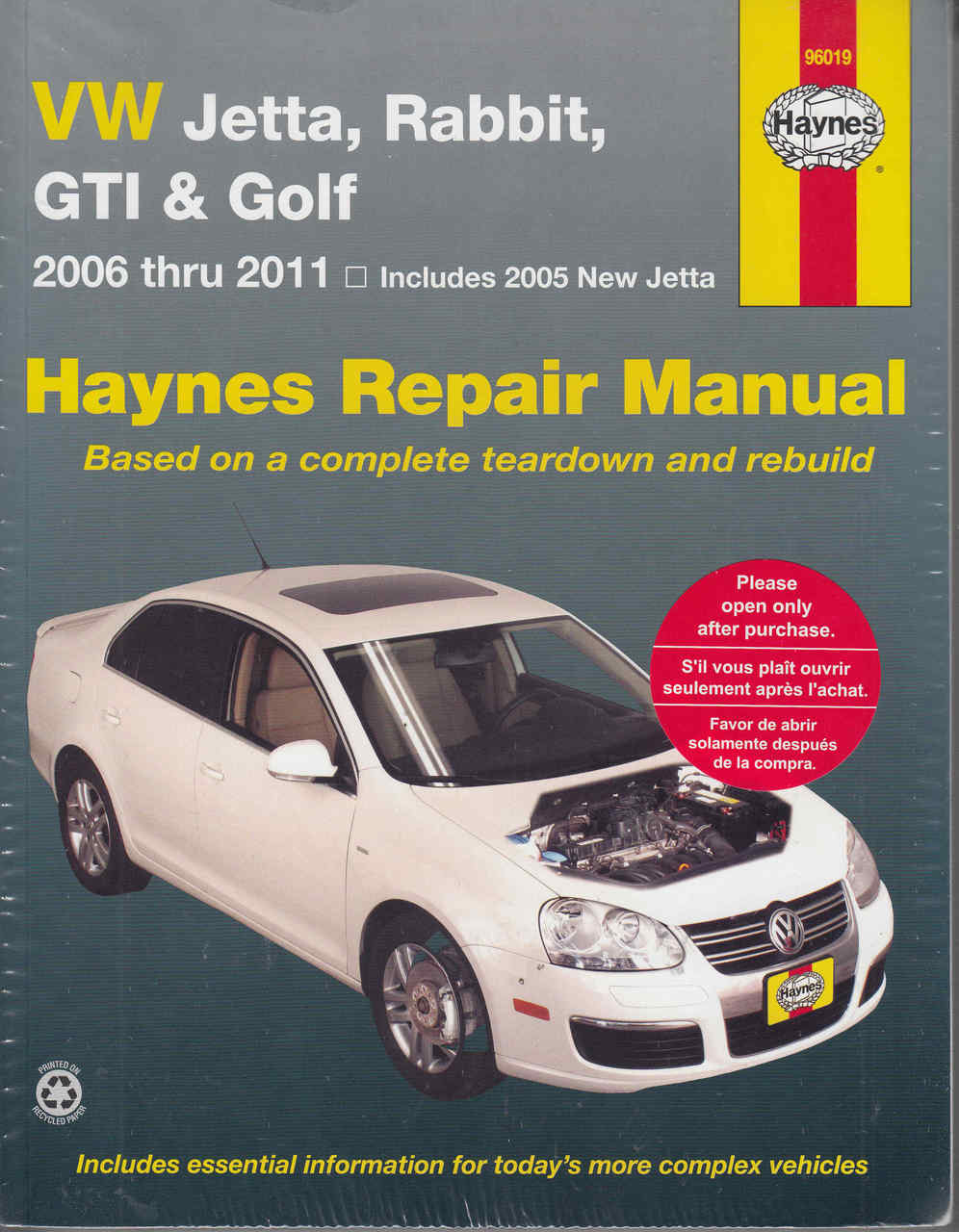 vw jetta, rabbit, gti \u0026 golf 2006 2011 repair manualVolkswagen Jetta Gold And Gti Car Service Manual #18